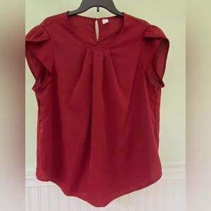 Red blouse